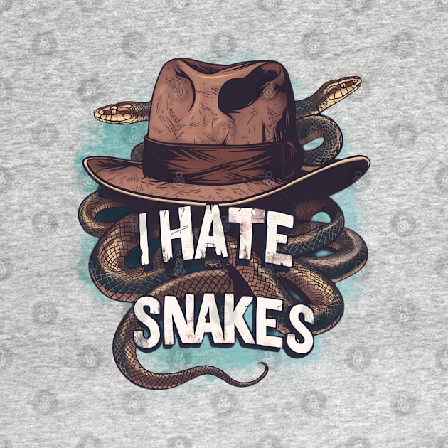 I Hat Snakes - Fedora Hat - Indy by Fenay-Designs